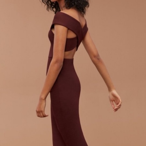 Aritzia Talula Varndell Dress Off The Shoulder Midi Dress - Picture 2 of 3